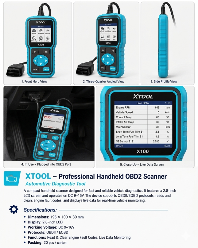 Xtool Pro OBD2 Scanner